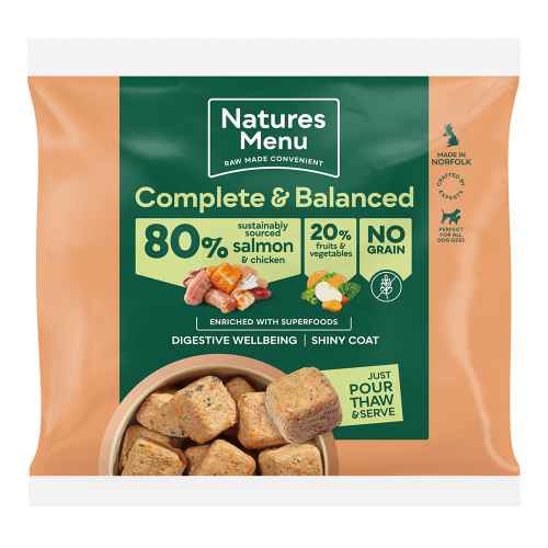 Natures Menu Complete & Balanced 80/20 Salmon & Chicken 1Kg